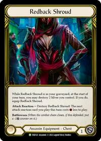 Redback Shroud (Golden) - FAB123 - Flesh and Blood: Promo Cards - Flesh and Blood TCG card