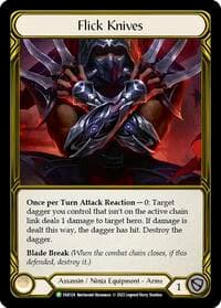Flick Knives (Golden) - FAB124 - Flesh and Blood: Promo Cards - Flesh and Blood TCG card