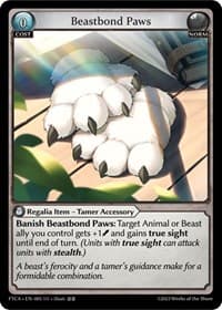Beastbond Paws - Fractured Crown - Grand Archive TCG card