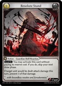 Resolute Stand - Fractured Crown - Grand Archive TCG card
