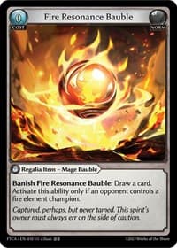 Fire Resonance Bauble - Fractured Crown - Grand Archive TCG card