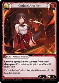 Corhazi Arsonist - Fractured Crown - Grand Archive TCG card