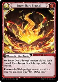 Incendiary Fractal - Fractured Crown - Grand Archive TCG card