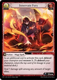 Innervate Fury - Fractured Crown - Grand Archive TCG card