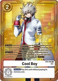 Cool Boy (2023 Store Top 4) - X Record - Digimon Card Game card