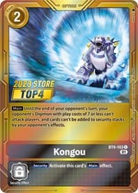 Kongou (2023 Store Top 4) - X Record - Digimon Card Game card