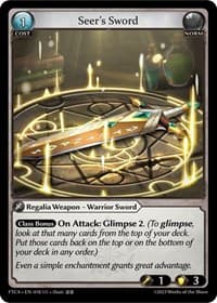 Seer's Sword - Fractured Crown - Grand Archive TCG card