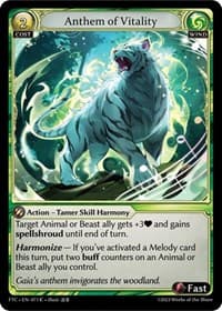 Anthem of Vitality - Fractured Crown - Grand Archive TCG card