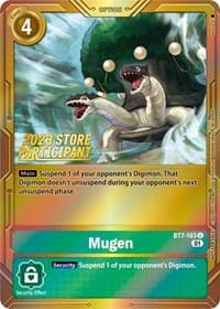 Mugen (2023 Store Participant) - Next Adventure - Digimon Card Game card