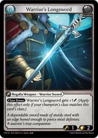 Warrior's Longsword - Fractured Crown - Grand Archive TCG card