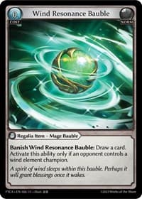 Wind Resonance Bauble - Fractured Crown - Grand Archive TCG card