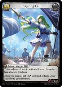 Inspiring Call - Promotional Cards - Grand Archive TCG card