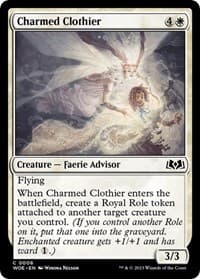 Charmed Clothier - Wilds of Eldraine - Magic: The Gathering card