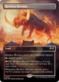 Restless Bivouac (Borderless) - Wilds of Eldraine - Magic: The Gathering card
