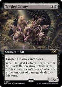 Tangled Colony (Extended Art) - Wilds of Eldraine - Magic: The Gathering card