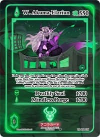 W. Akuma-Elzriun (Extended Art) - Trials of Ikithia [1st Edition] - Akora TCG card