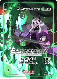 W. Akuma-Elzriun (Full Art) - Trials of Ikithia [1st Edition] - Akora TCG card