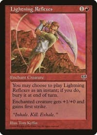 Lightning Reflexes - Mirage - Magic: The Gathering card