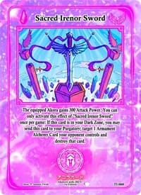 Sacred Irenor Sword - Trials of Ikithia [1st Edition] - Akora TCG card
