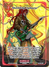 Shredding Darkness (Full Art) - Trials of Ikithia [1st Edition] - Akora TCG card