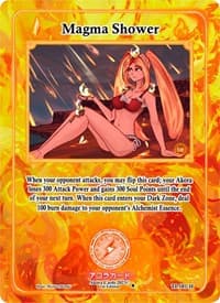 Magma Shower (Holo) - Trials of Ikithia [1st Edition] - Akora TCG card