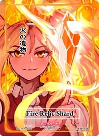 Fire Relic Shard (Character Rare) (Serial Numbered) - Trials of Ikithia [1st Edition] - Akora TCG card