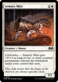Armory Mice - Wilds of Eldraine - Magic: The Gathering card