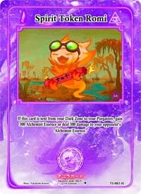 Spirit Token Romi (Holo) - Trials of Ikithia [1st Edition] - Akora TCG card