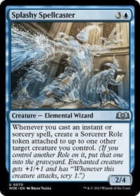 Splashy Spellcaster - Wilds of Eldraine - Magic: The Gathering card