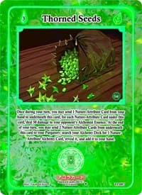 Thorned Seeds - Trials of Ikithia [1st Edition] - Akora TCG card