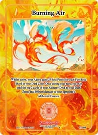 Burning Air - Trials of Ikithia [1st Edition] - Akora TCG card