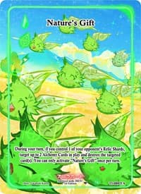 Nature's Gift (Full Art) - Trials of Ikithia [1st Edition] - Akora TCG card