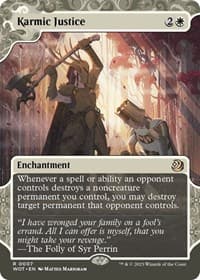Karmic Justice - Wilds of Eldraine: Enchanting Tales - Magic: The Gathering card