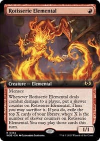 Rotisserie Elemental (Extended Art) - Wilds of Eldraine - Magic: The Gathering card
