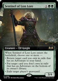 Sentinel of Lost Lore (Extended Art) - Wilds of Eldraine - Magic: The Gathering card