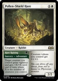 Pollen-Shield Hare - Wilds of Eldraine - Magic: The Gathering card