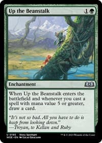 Up the Beanstalk - Wilds of Eldraine - Magic: The Gathering card