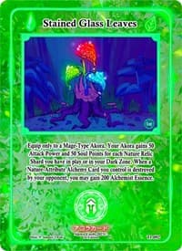 Stained Glass Leaves - Trials of Ikithia [1st Edition] - Akora TCG card