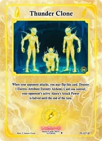Thunder Clone (Holo) - Trials of Ikithia [1st Edition] - Akora TCG card