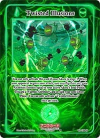 Twisted Illusions (Holo) - Trials of Ikithia [1st Edition] - Akora TCG card