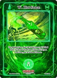 W. Hot Sauce (Holo) - Trials of Ikithia [1st Edition] - Akora TCG card