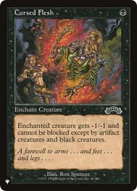Cursed Flesh - The List Reprints - Magic: The Gathering card