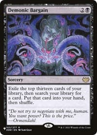 Demonic Bargain - The List Reprints - Magic: The Gathering card