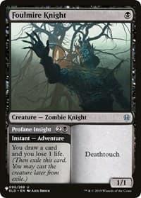 Foulmire Knight (ELD) - The List Reprints - Magic: The Gathering card