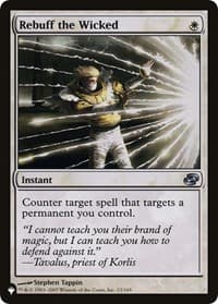 Rebuff the Wicked - The List Reprints - Magic: The Gathering card