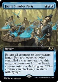 Faerie Slumber Party (Extended Art) - Wilds of Eldraine - Magic: The Gathering card