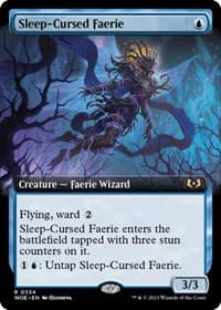 Sleep-Cursed Faerie (Extended Art) - Wilds of Eldraine - Magic: The Gathering card