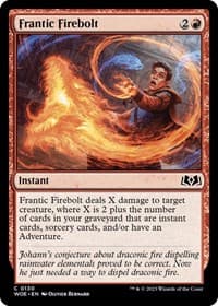 Frantic Firebolt - Wilds of Eldraine - Magic: The Gathering card