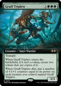 Gruff Triplets (Extended Art) - Wilds of Eldraine - Magic: The Gathering card