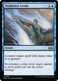 Disdainful Stroke - Wilds of Eldraine - Magic: The Gathering card